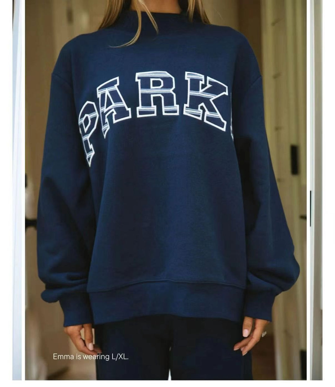 Damen Gemütliches Freizeit-Set mit Oversize kurz geschnittenem Sweatshirt und elastischen Baumwoll-Shorts Drune