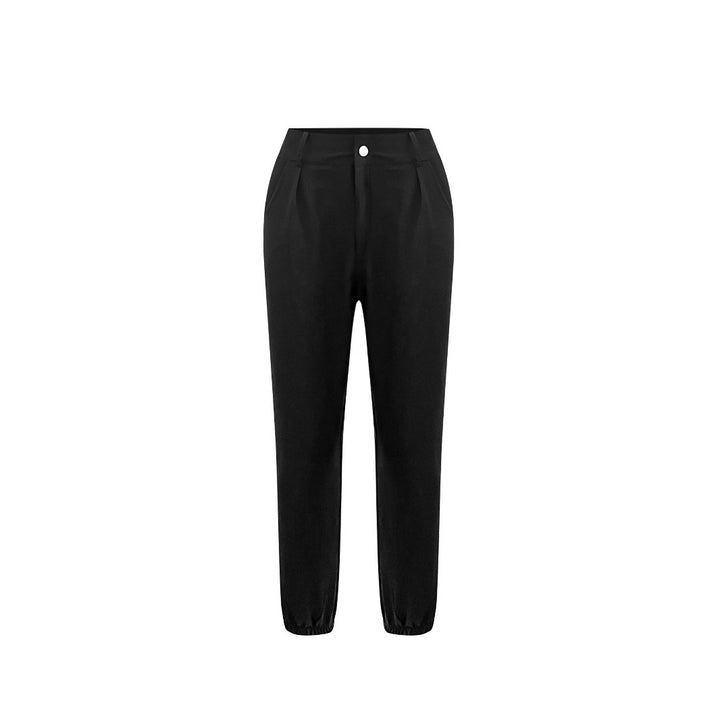 Damen Hochtaillierte Chino-Hose mit schmalem Knöchel-Bündchen Drune