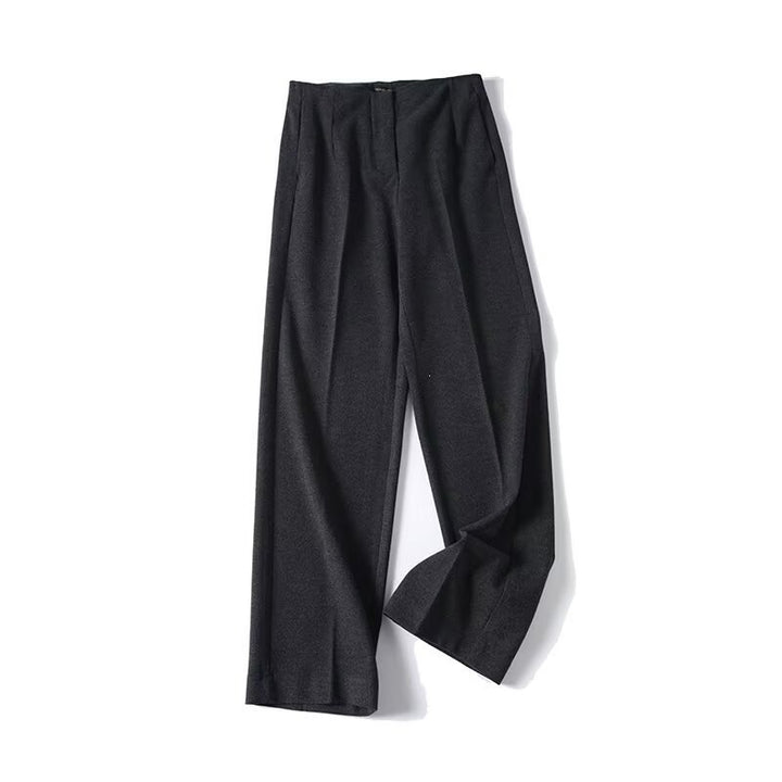 Damen Hochtaillierte Bügelfalten-Hose mit weitem Bein und klassischem Tailoring Drune