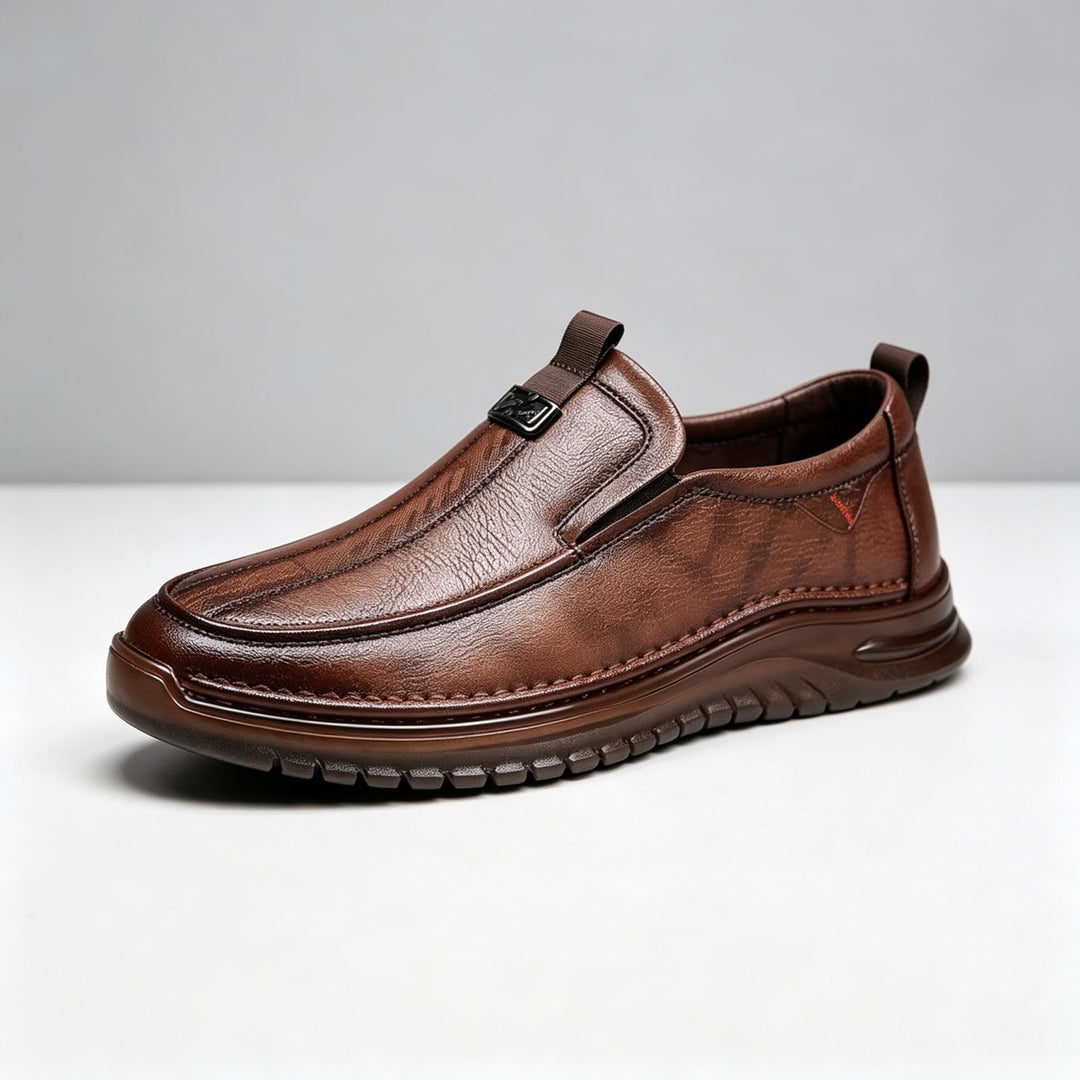 Herren Modische Leder Slipper Drune