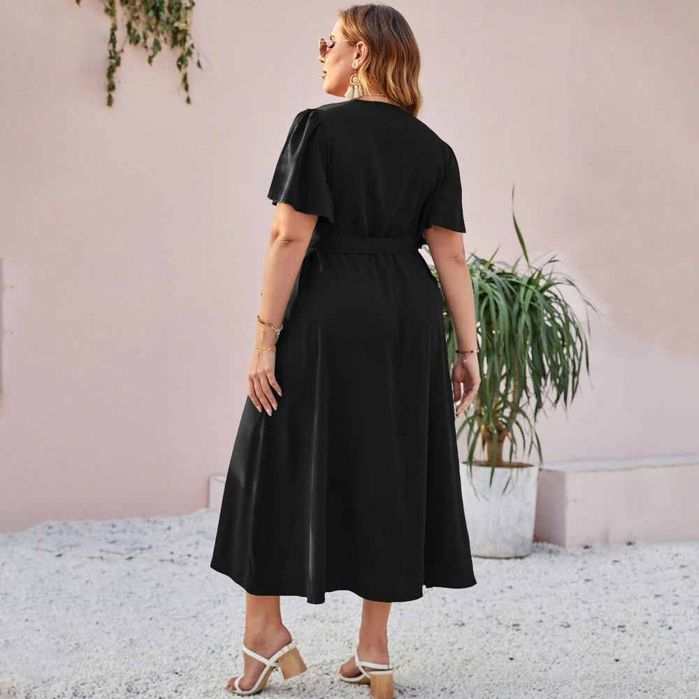 Damen Wickelmaxikleid mit eleganter Drapierung und since Silhouette Drune