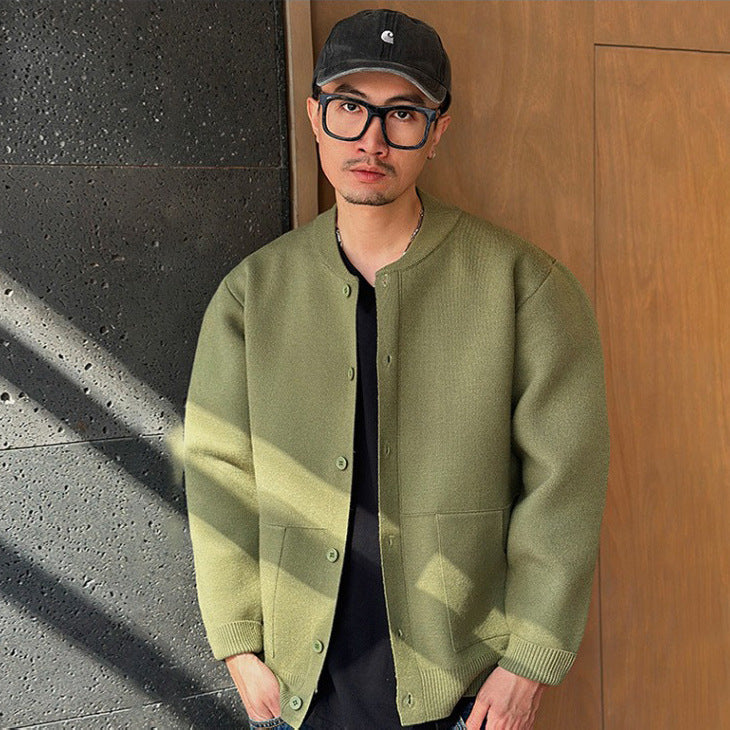 Herren Modische Strickjacke mit Knopfverschluss Drune 1787964799