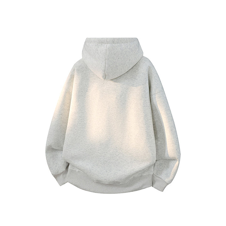Unisex Oversize-Kapuzenpullover mit Kängurutasche, Raglanärmeln und gerippten Bündchen Drune