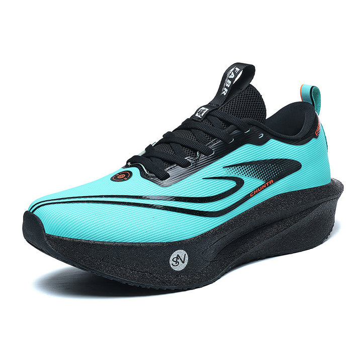 Unisex fließende Race-Performance-Sneaker mit hochprofilierter reaktiver Schaum-Zwischensohle und nahtlosem Leichtstrick-Obermaterial Drune