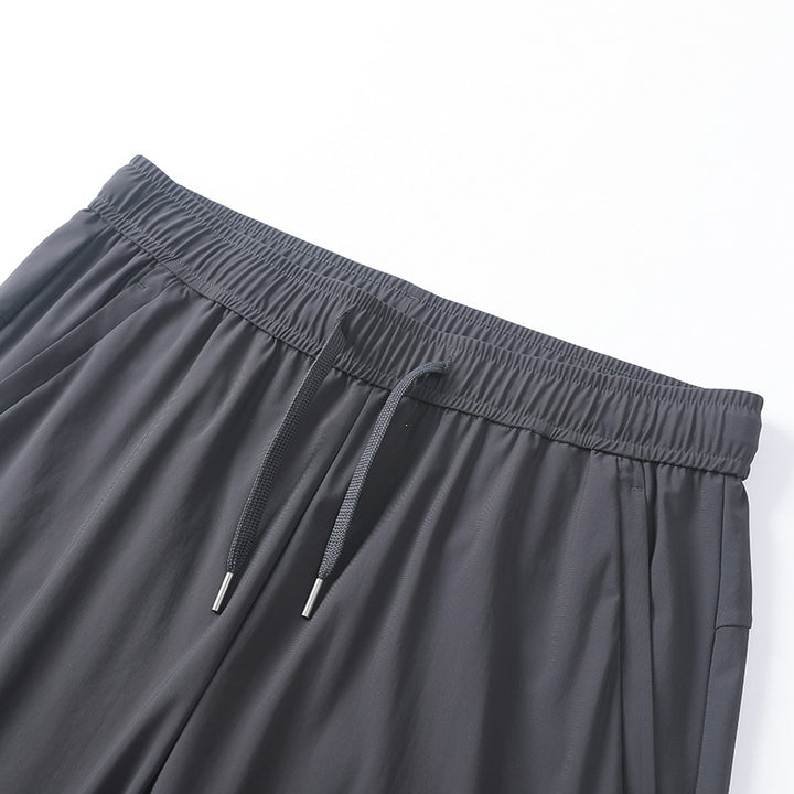 Herren Komfort-Freizeithose mit elastischem Bund, Kordelzug & geradem Bein Drune