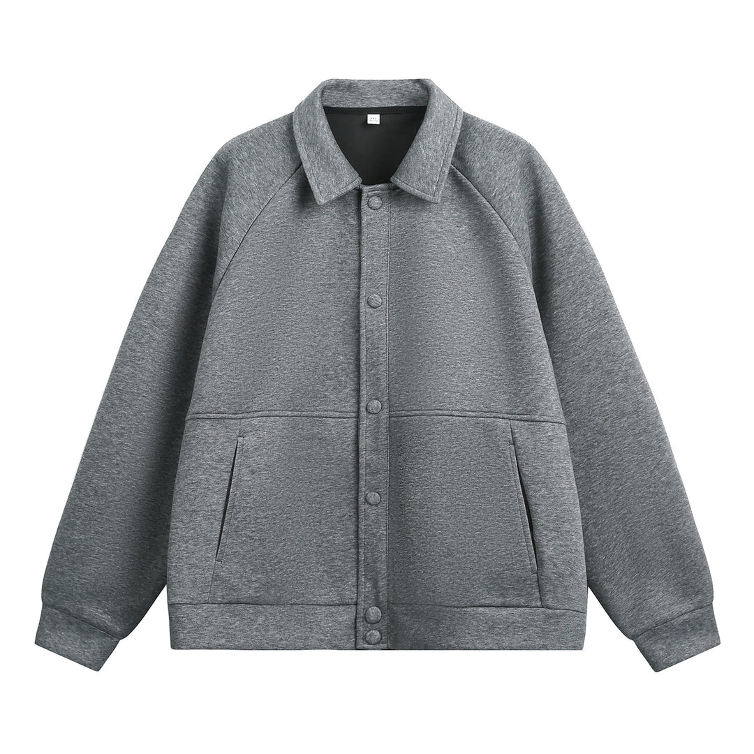 Unisex Oversize-Jacke mit Raglanärmeln und Druckknopfverschluss Drune