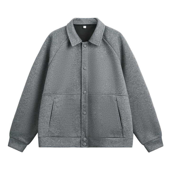 Unisex Oversize-Jacke mit Raglanärmeln und Druckknopfverschluss Drune