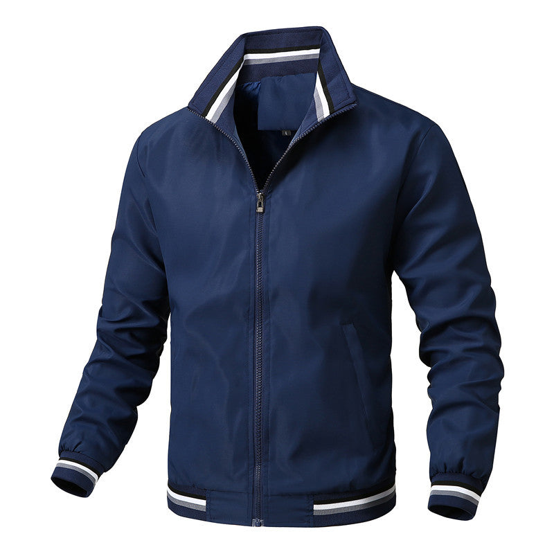 Herren Elegante Sportjacke mit hohem Kragen Drune