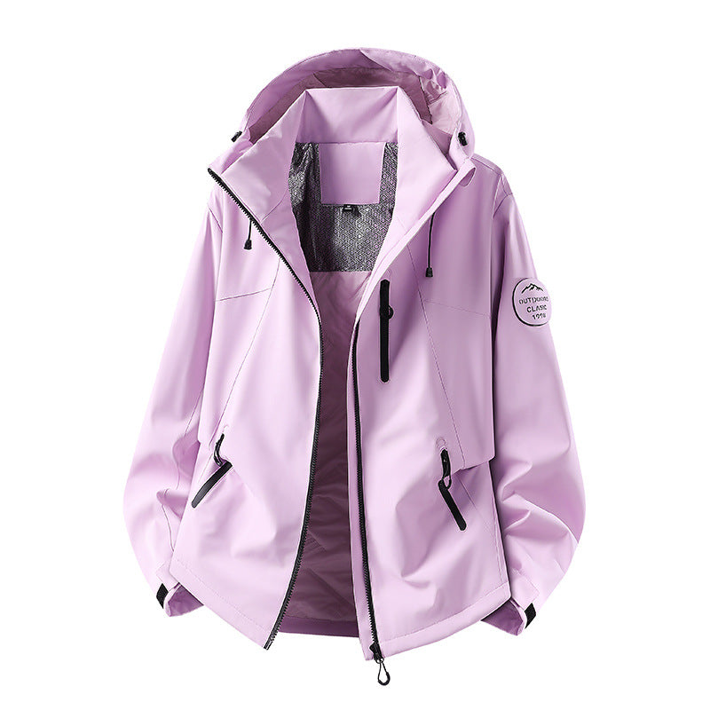 Herren Wasserabweisende Softshelljacke mit Kapuze und Reißverschlusstaschen Drune