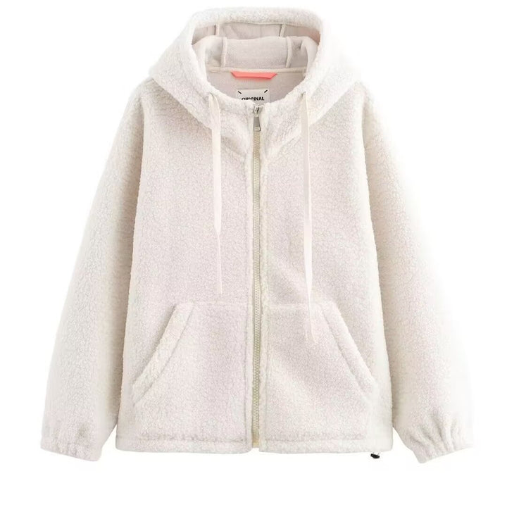 Damen Kuschelige Fleecejacke mit hohem Kragen Drune