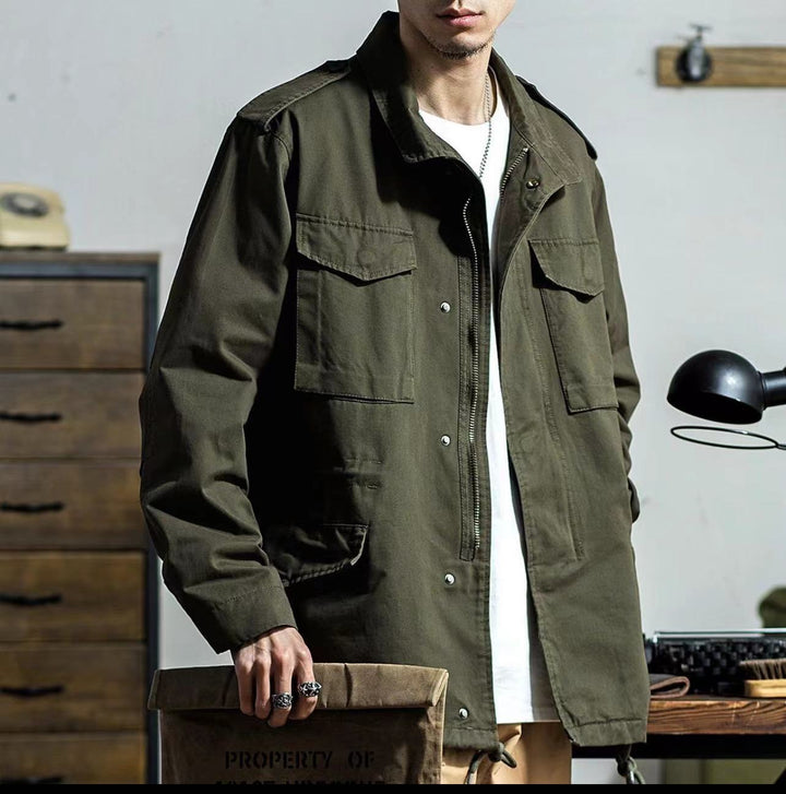 Damen Utility-Jacke im Military-Stil Drune