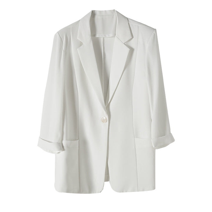 Damen elegante und lässige Oversized-Jacke mit langen Ärmeln Drune