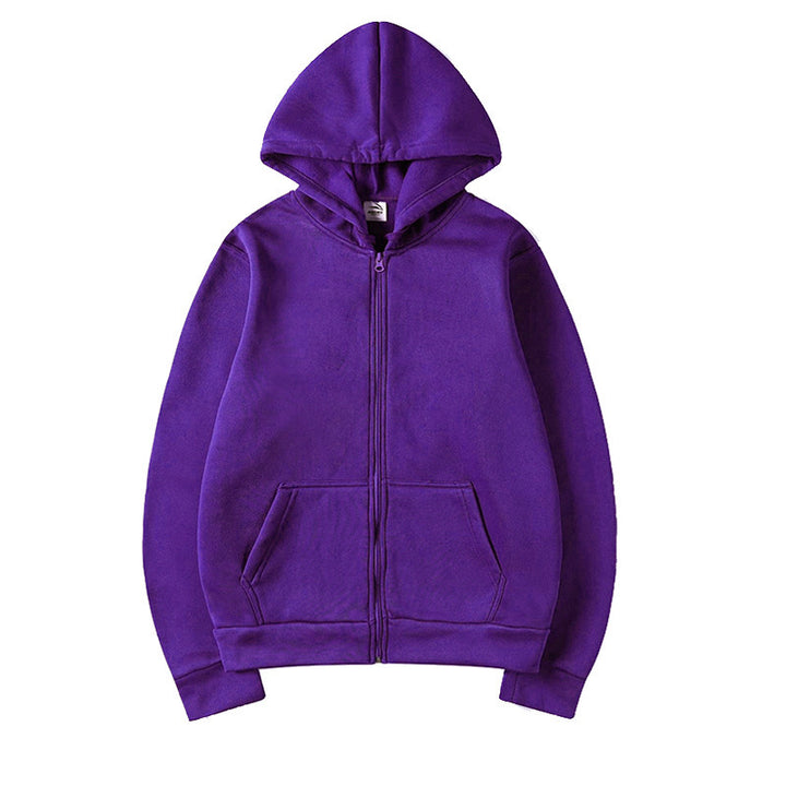 Damen Sportlicher Kapuzenpullover mit durchgehendem Reißverschluss und Tasche Drune