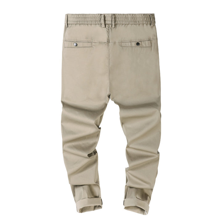 Herren Modische Chino-Hose mit elastischem Bund Drune