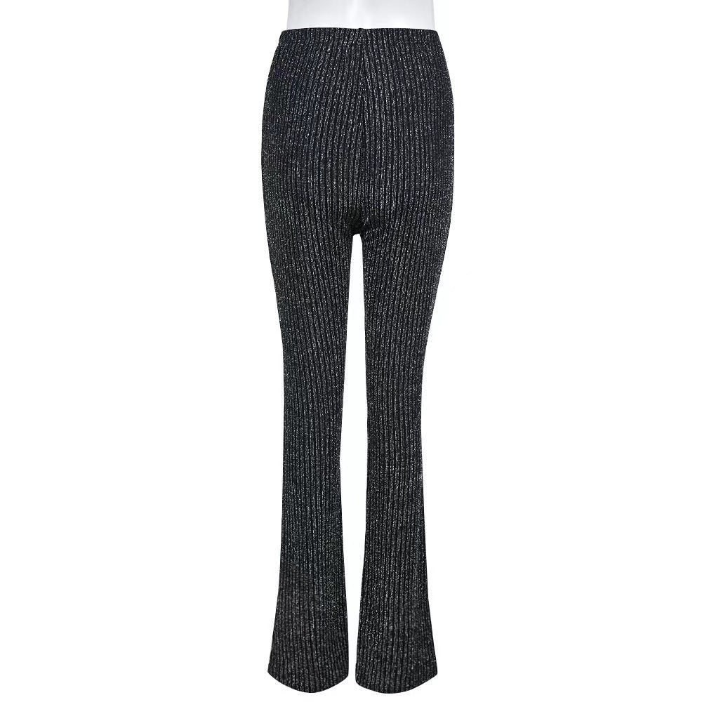 Damen eleganten Schlaghosen Drune