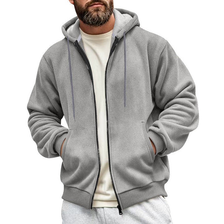 Herren Sportliche Kapuzenjacke mit atmungsaktivem Material und praktischem Reißverschluss Drune