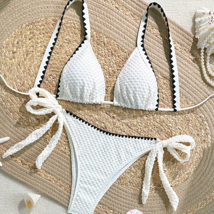 Damen Bikini-Set mit raffinierten Rüschendetails und verstellbaren Trägern Drune
