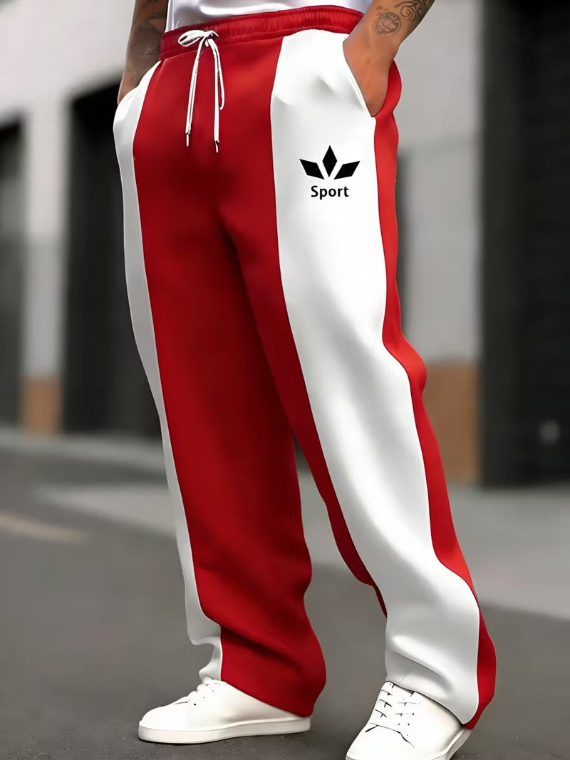 Herren Sportliche Jogginghose mit seitlichen Streifen Drune