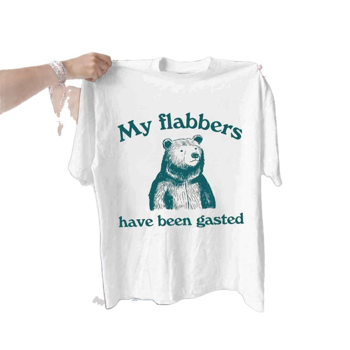 Damen T-Shirt mit humorvollem Bärenmotiv und inspirierendem Schriftzug Drune