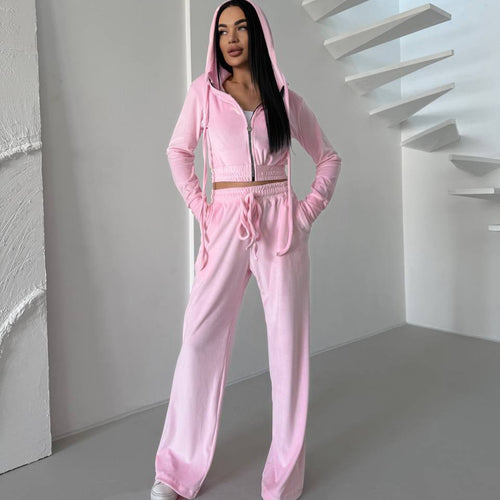 Damen entspannter Fleece-Loungewear-Anzug Drune