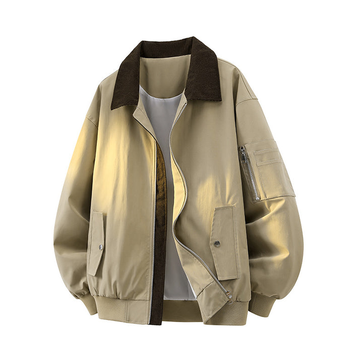 Damen Modische Übergangsjacke mit hohem Kragen Drune