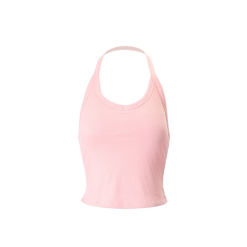Damen Sportliches Crop-Top aus atmungsaktivem Material mit Racerback-Wettkampfdesign Drune