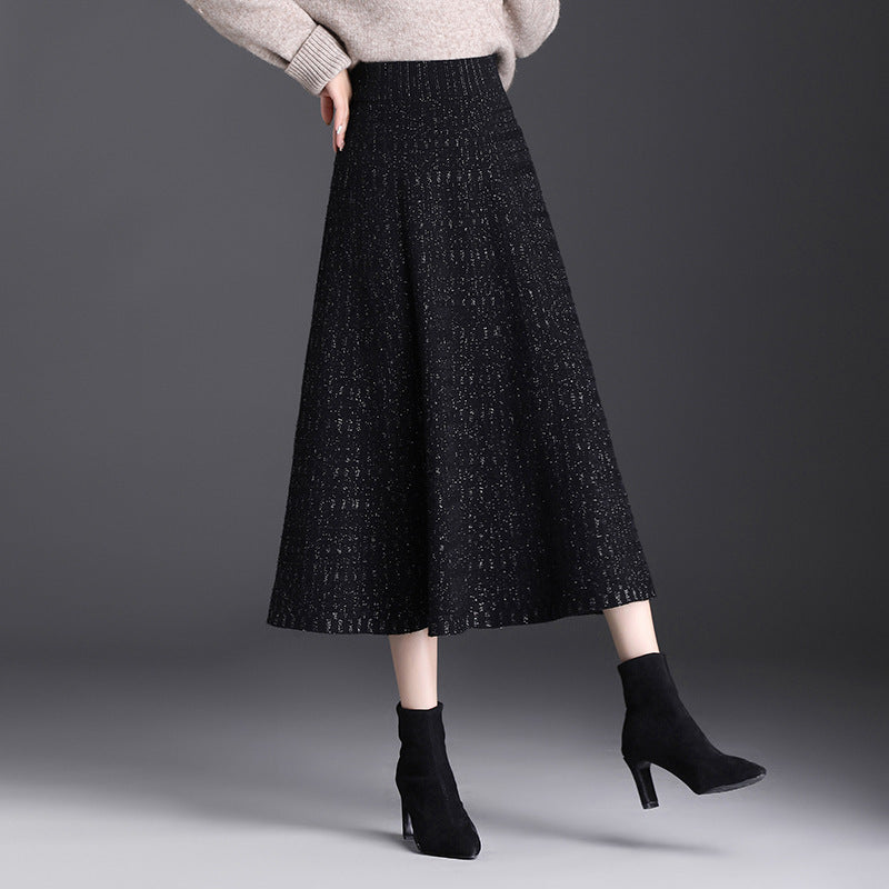 Damen Midi-Rock Drune