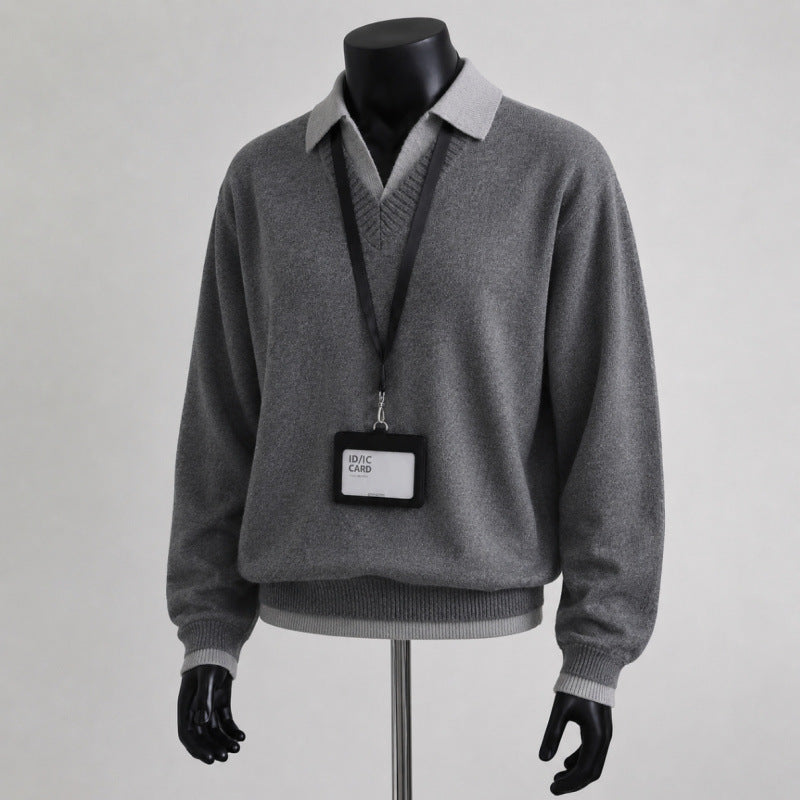 Herren Stilvoller Pullover Drune