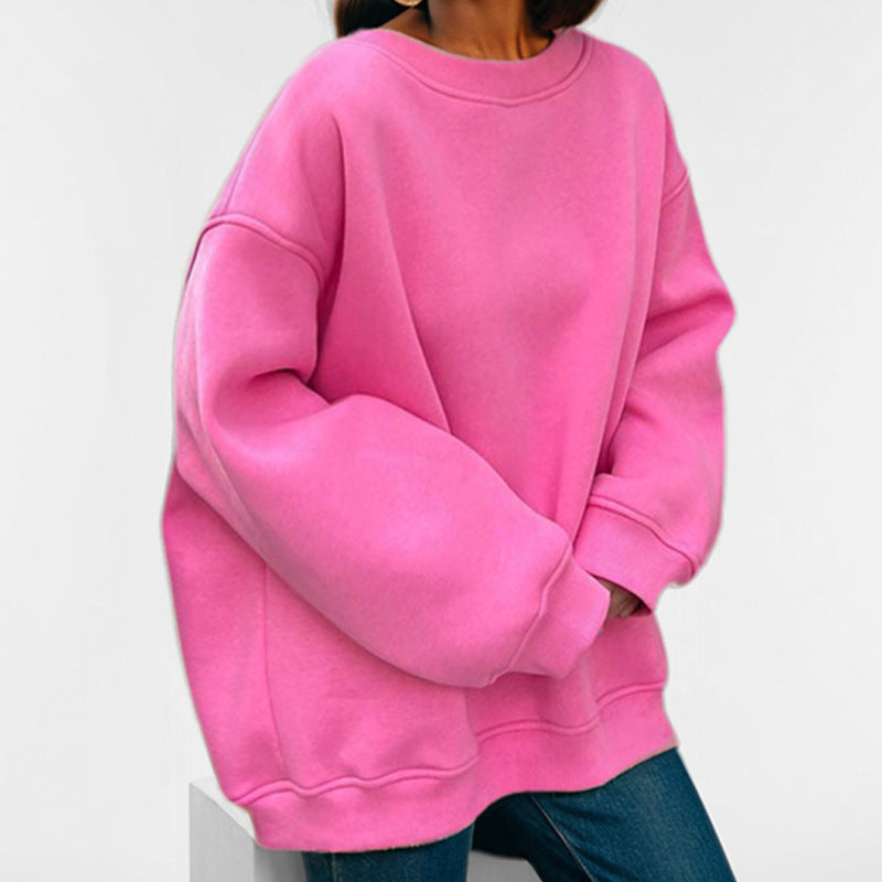 Damen oversized Sweatshirt mit weitem Schnitt und lässigem Design Drune