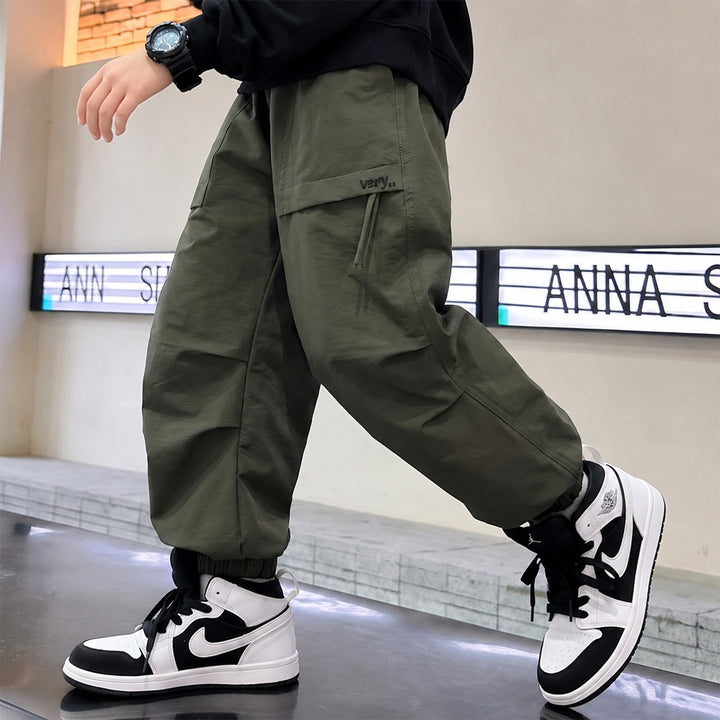 Herren Cargo-Hose mit verstellbarem Bund und Taschen Drune