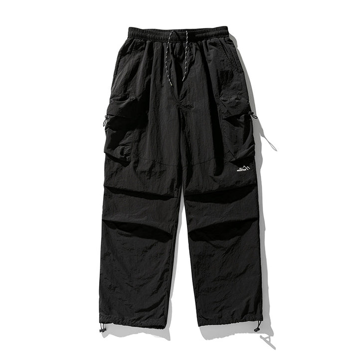 Unisex Technische Outdoor-Cargohose mit elastischem Bund, verstellbaren Beinabschlüssen und Mehrfachtaschen Drune