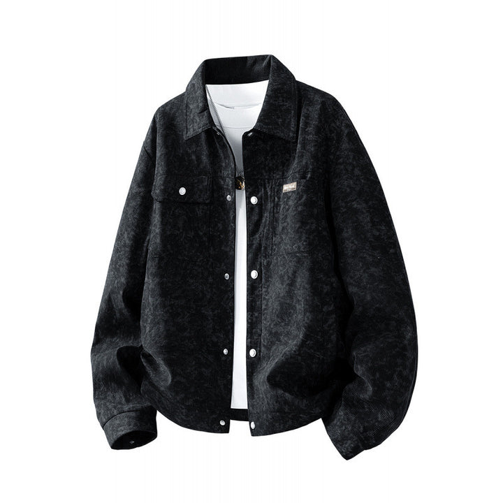 Herren Gemusterte Cordjacke mit praktischen Taschen Drune