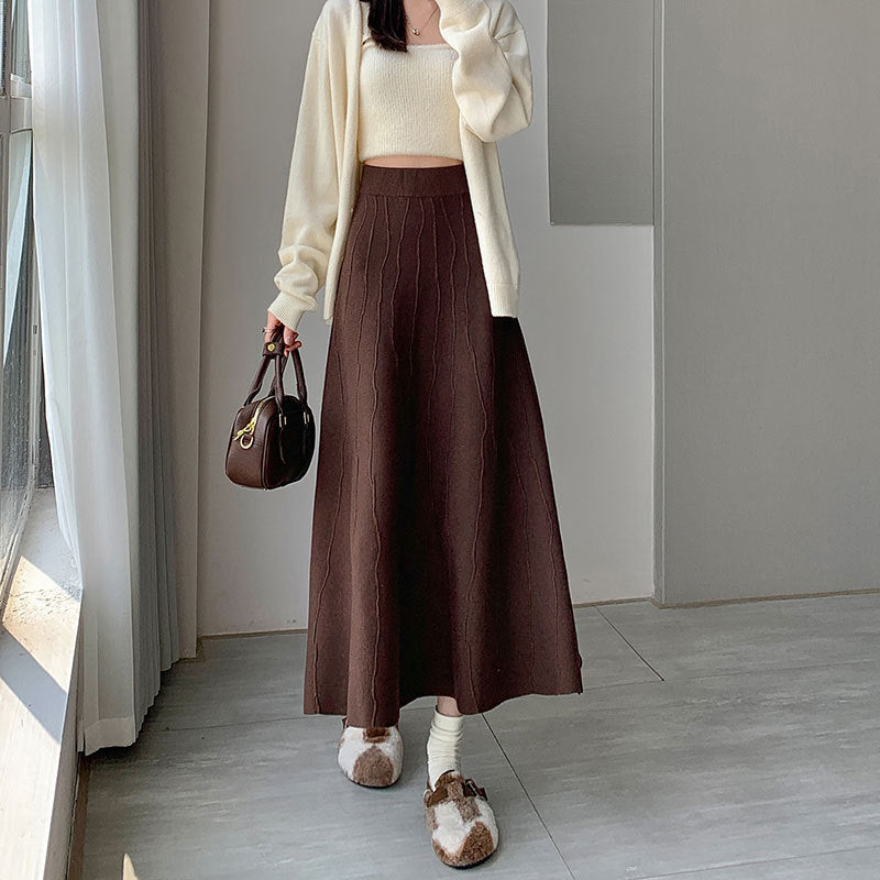 Damen Eleganter und fließender Maxirock Drune 1787632125