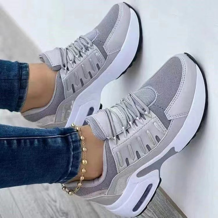 Damen Sportiver Plateausneaker mit Luftkissen, irisierenden Akzenten und gepolstertem Komfortfußbett Drune