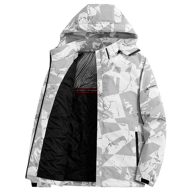 Herren urbane Funktionsjacke mit Kapuze Drune