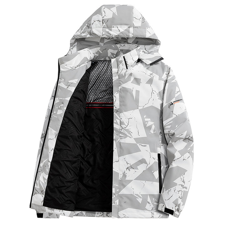 Herren urbane Funktionsjacke mit Kapuze Drune