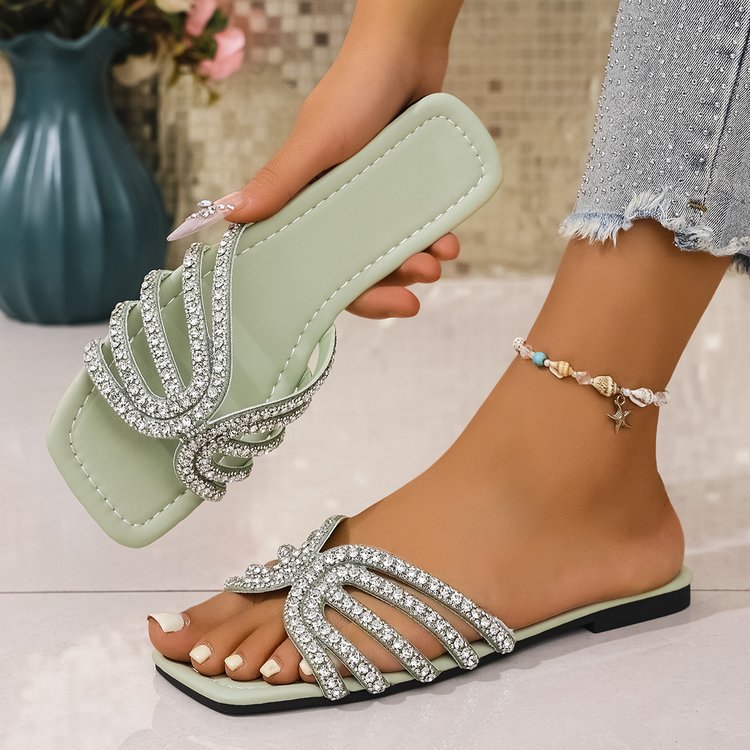 Damen Glitzernde Riemchen-Sandalen mit elegantem Design Drune