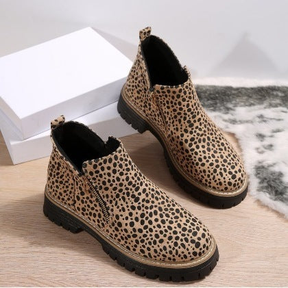Damen Chelsea-Stiefelette mit profilierter Gummisohle und seitlichem Reißverschluss Drune
