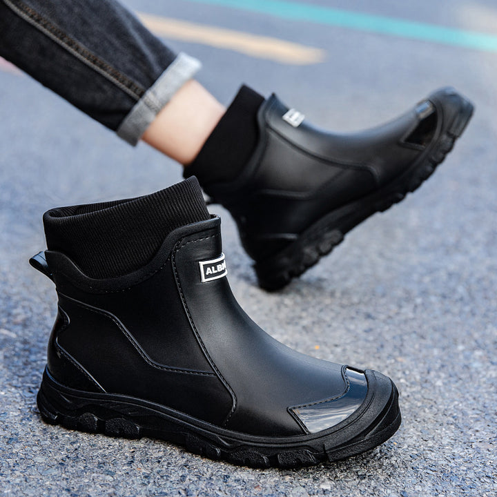 Damen Urbaner Gummi-AnklDruneoot mit flexibler Strickmanschette und griffiger Trailsohle Drune