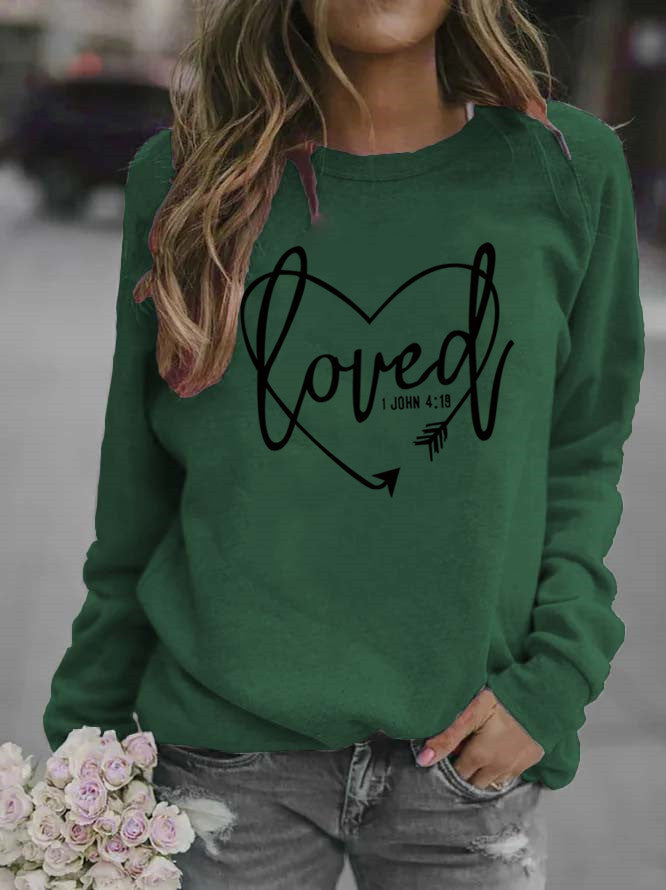 Damen Sweatshirt mit inspirierendem Schriftzug und trendigem Design Drune