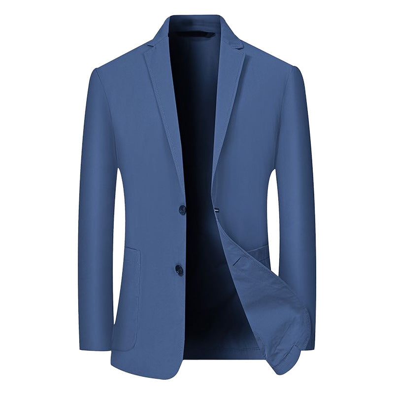 Herren Modernes Stretch Business-Sakko mit schmalem Schnitt und aufgesetzten Taschen Drune