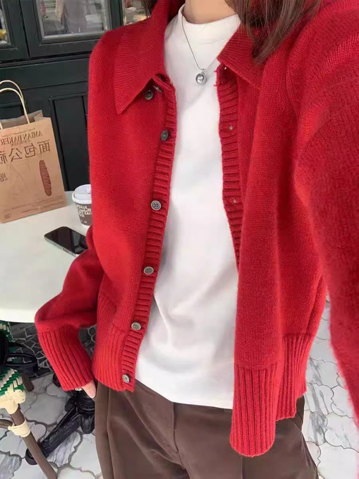 Damen Kurzcardigan mit kastiger Silhouette und extraweicher Kaschmir‑Optik Drune