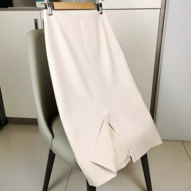Damen Taillierter Midirock mit Rückenschlitz, figurformenden Abnähern und verdecktem Reißverschluss Drune
