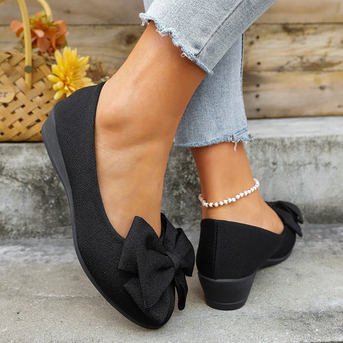 Damen Ballerinas mit eleganten Schleifendetails und rutschfester Sohle Drune