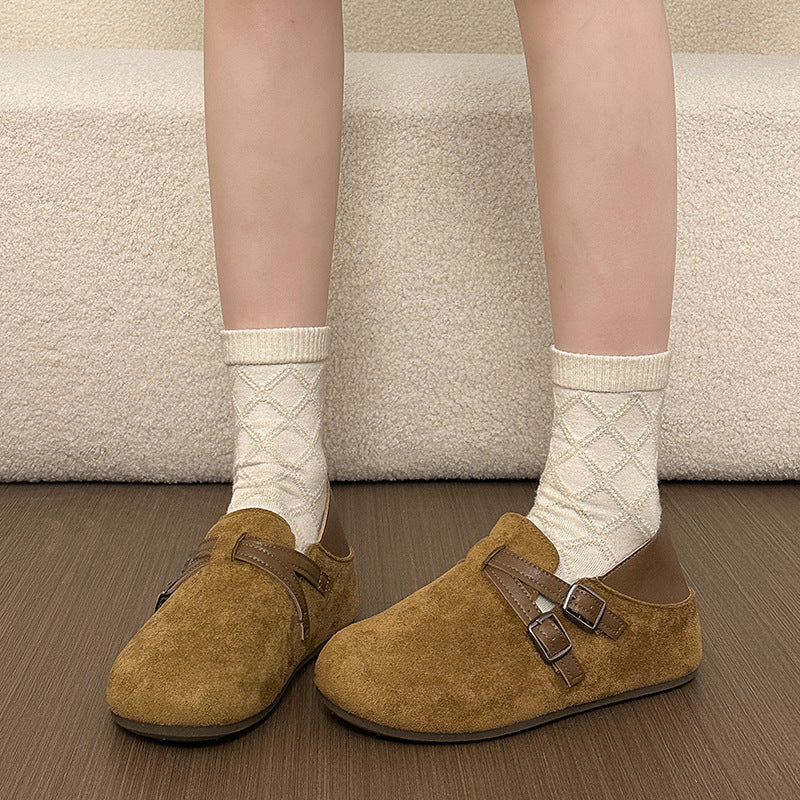Damen Komfortable Clogs mit doppeltem Riemen Drune