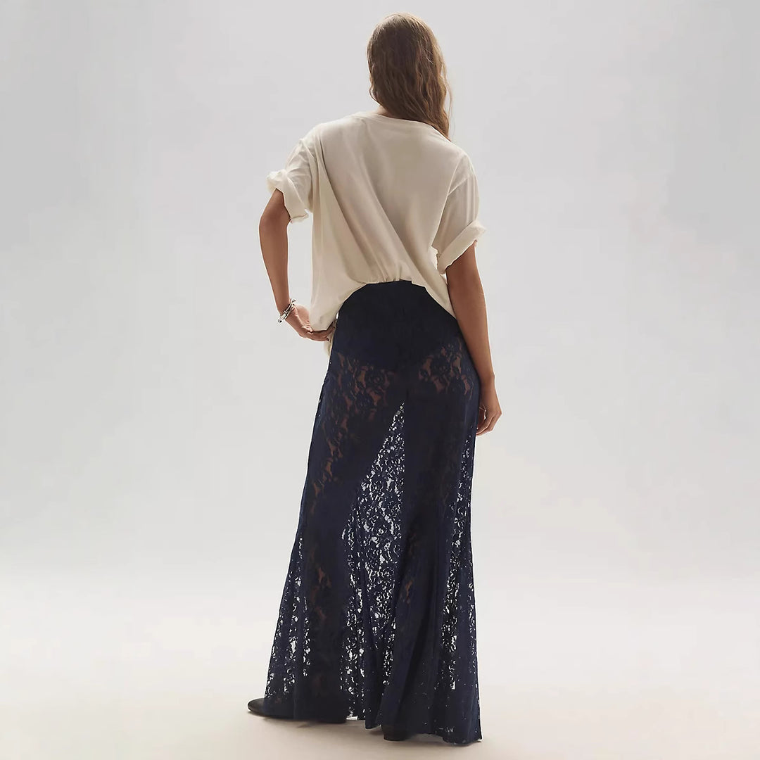 Damen lässiges T-Shirt mit coolem Druck und oversized Schnitt Drune