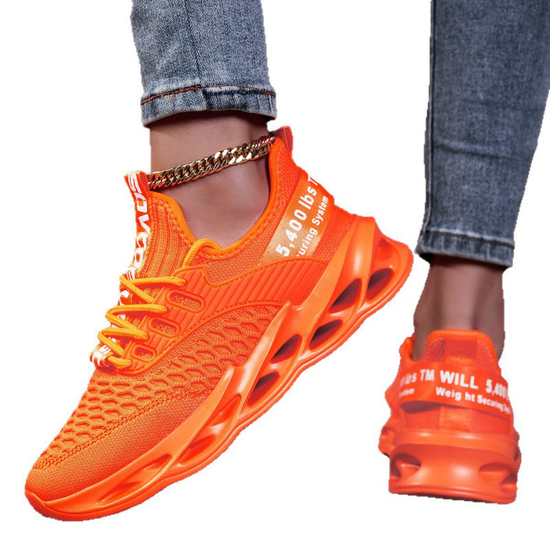 Damen Luftkissen-Sneaker mit transparenter Luftsohle und gestricktem Oberschuh Drune