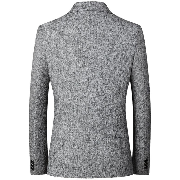 Herren Tweed-Sakko Slim Fit mit fallendem Revers Drune