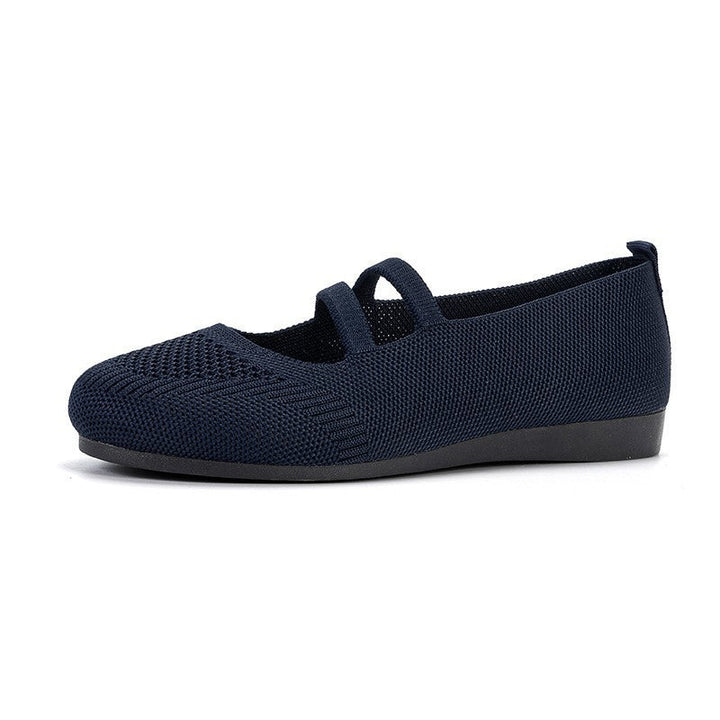 Damen Bequeme und luftige Ballerinas mit verstellbaren Riemen Drune