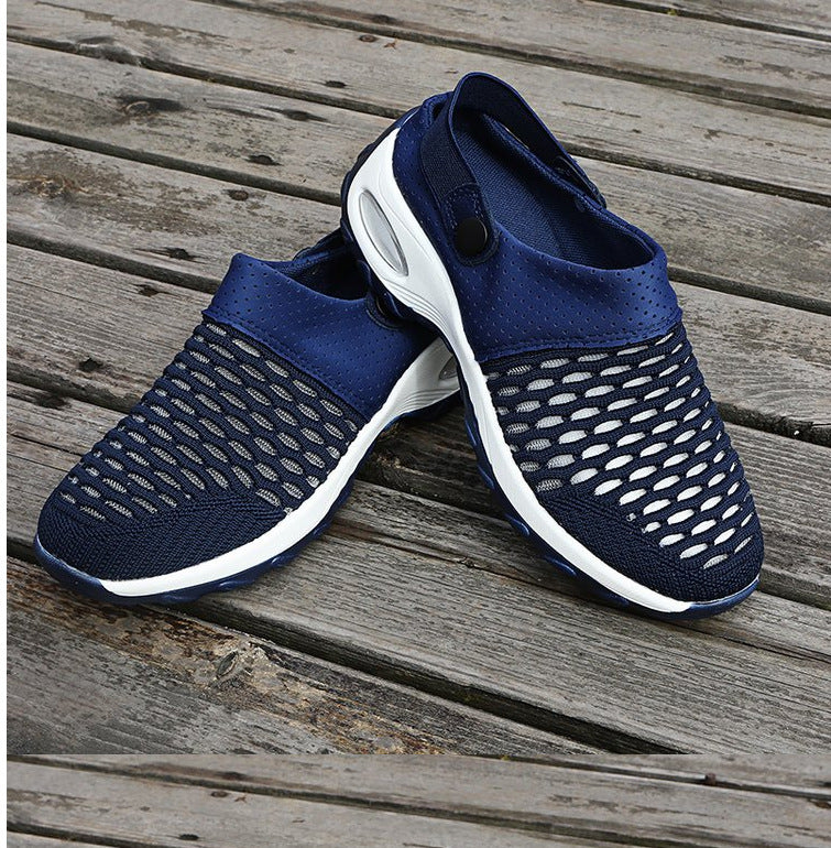 Unisex Atmungsaktive Mesh-Clogs mit verstellbarem Fersenriemen und rutschfester Sohle Drune